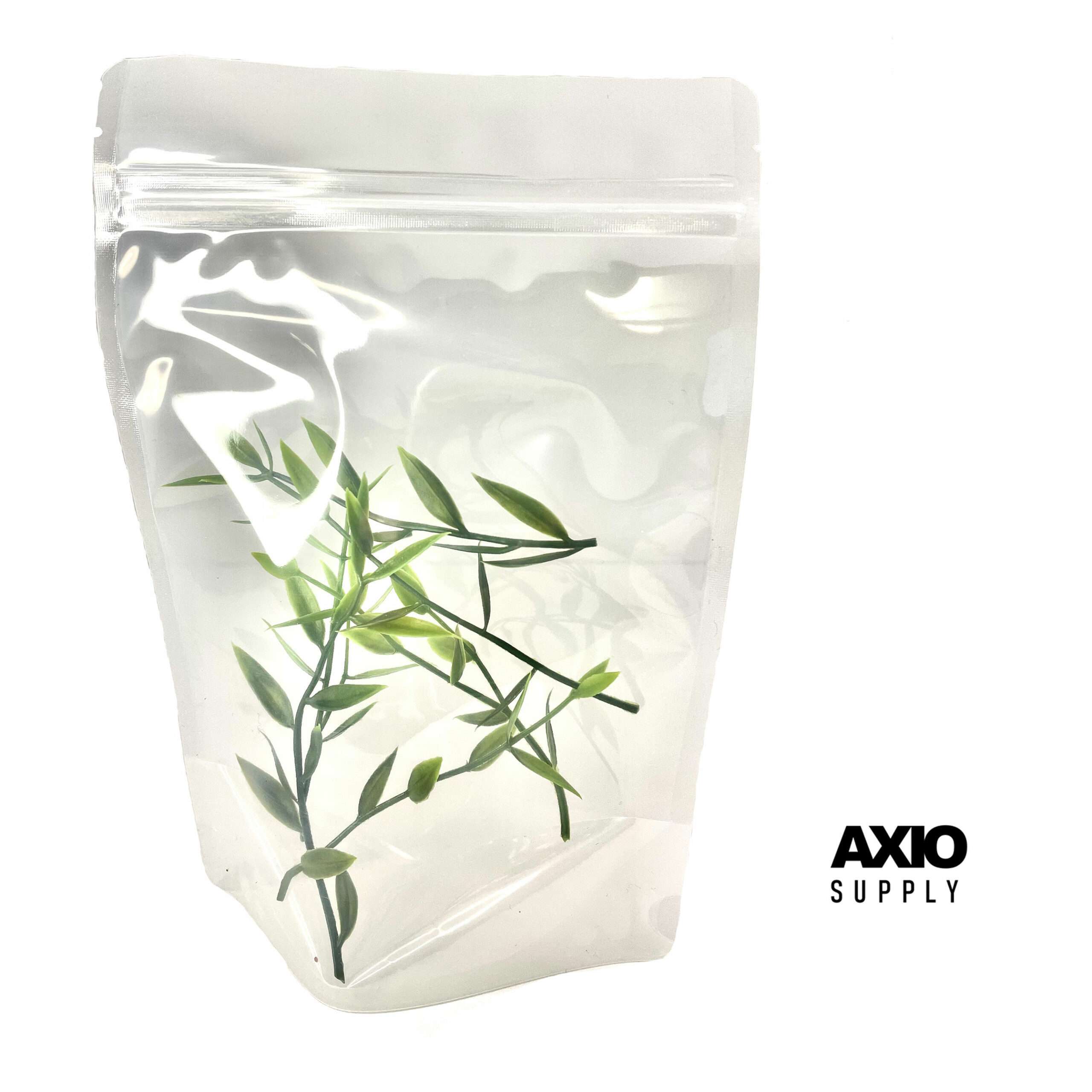 8 oz Clear Stand Up Pouch with zipper