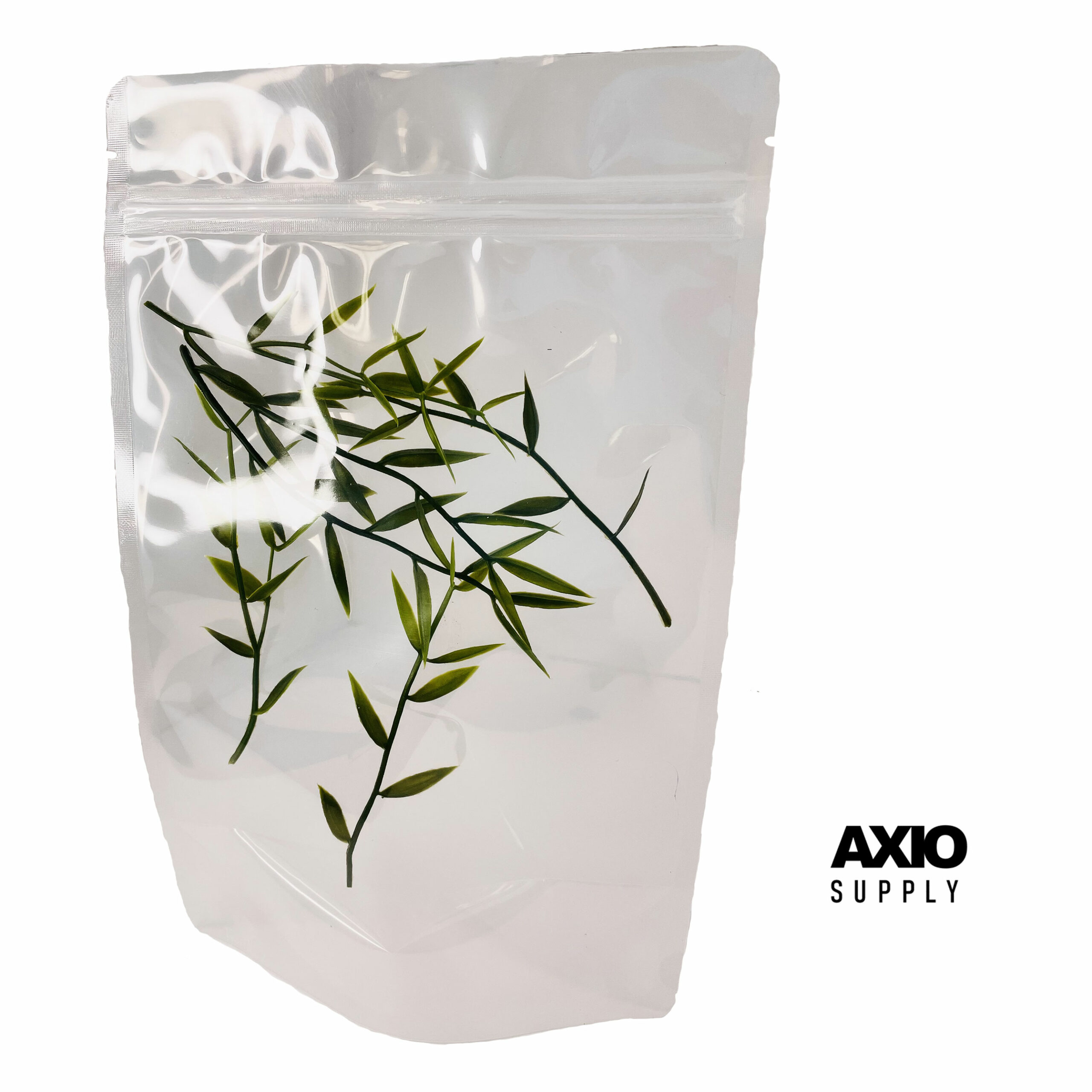 12 oz Clear Stand Up Pouches with zipper